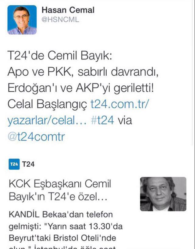 Cumhuriyet ve T24 Kandil'de PKK'nın bir numarasıyla