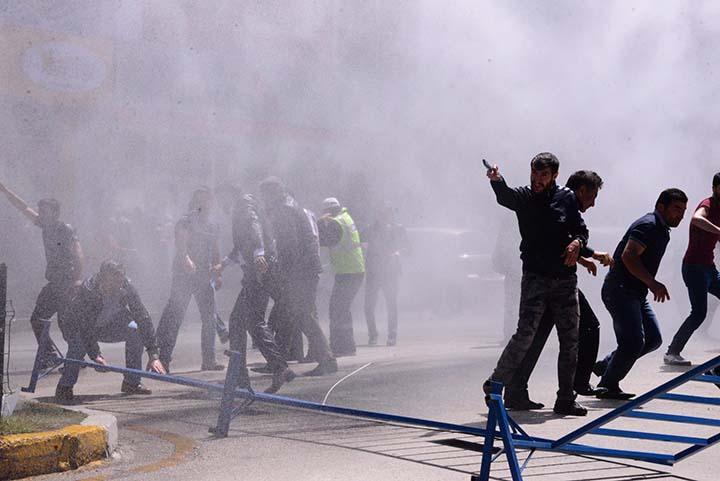 Erzurum'da HDP mitingi öncesi gerginlik çıktı