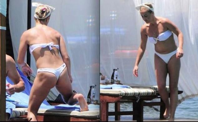 Helin Avşar tanga bikini giydi