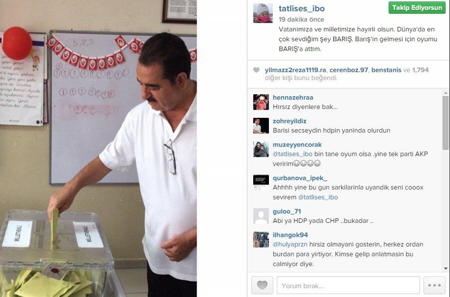 İbrahim Tatlıses: Oyum barışa