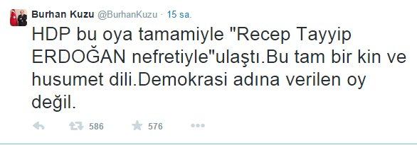 Burhan Kuzu'dan seçmene saygısızlık