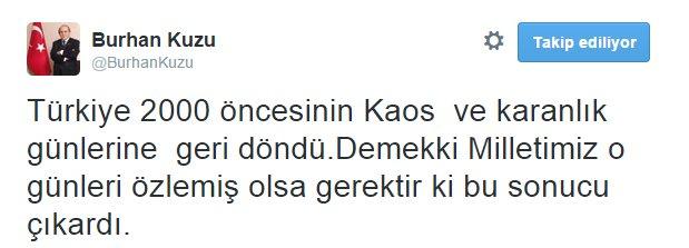 Burhan Kuzu'dan seçmene saygısızlık