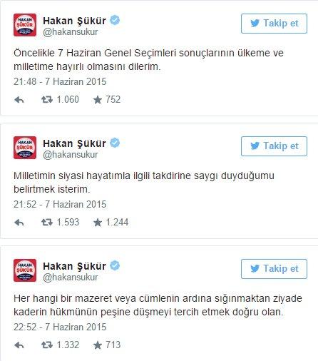 Meclis'e giremeyen Hakan Şükür'den ilk açıklama