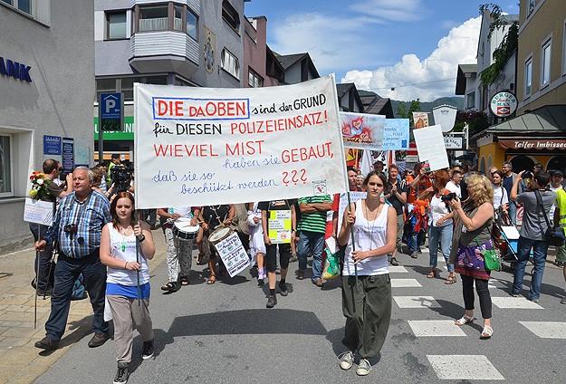 Avusturya'da Bilderberg protestosu