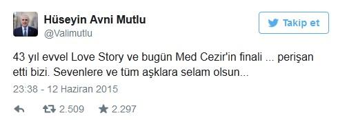 Medcezir'in finali Hüseyin Avni Mutlu'yu üzdü