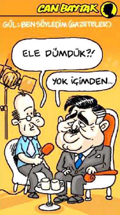Can Baytak'tan Abdullah Gül karikatürü