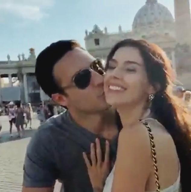 Hatice Şendil'in balayı keyfi