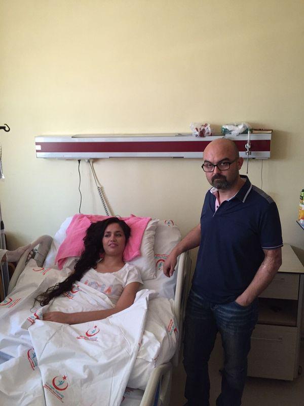 Mutlu Kaya'nın hastanedeki ilk görüntüleri