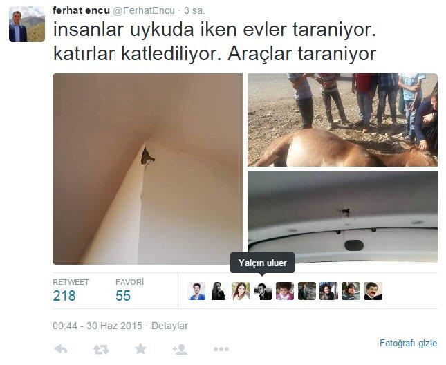 Uludere'de köylüler askere saldırdı
