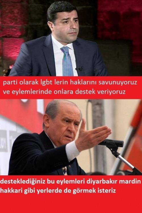 Bahçeli'nin HDP tavrı caps oldu