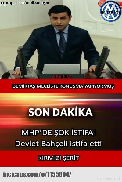 Bahçeli'nin HDP tavrı caps oldu