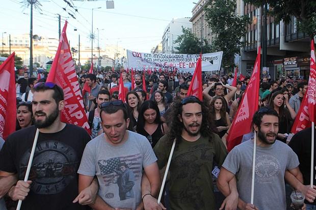 Yunanistan'da Avrupa Birliği karşıtı eylem