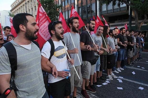 Yunanistan'da Avrupa Birliği karşıtı eylem