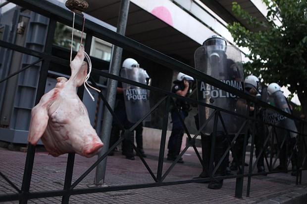 Yunanistan'da Avrupa Birliği karşıtı eylem