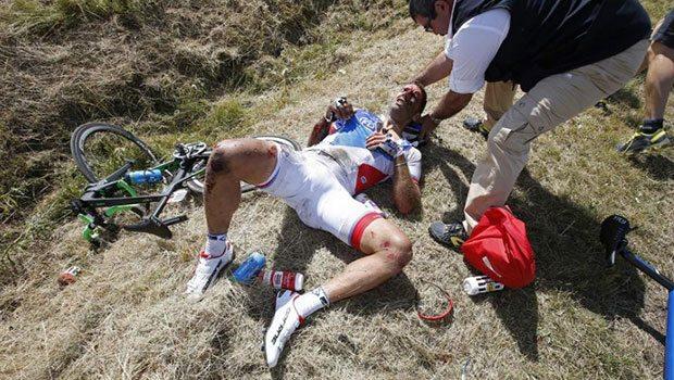 Fransa Bisiklet Turu'nda zincirleme kaza