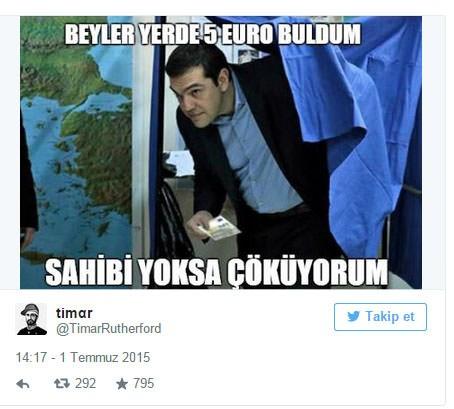 Referandum sonrası güldüren Yunanistan capsleri
