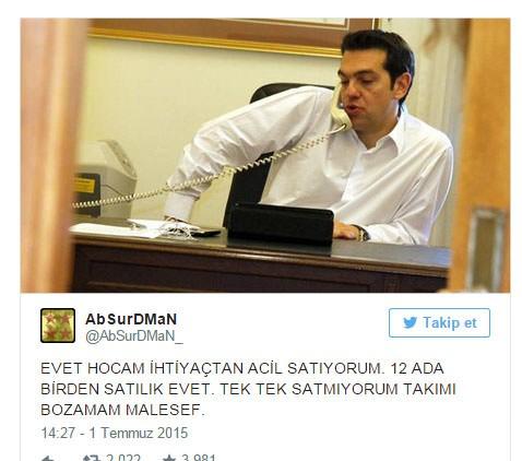 Referandum sonrası güldüren Yunanistan capsleri