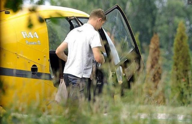 Lewandowski'nin eşi ekmek almaya helikopterle gitti