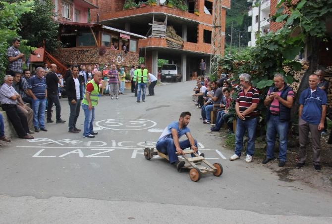 Rize'de laz ralli yarışları