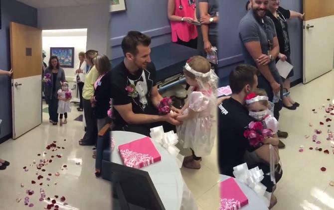 Kanser hastası 4 yaşındaki kız evlendi