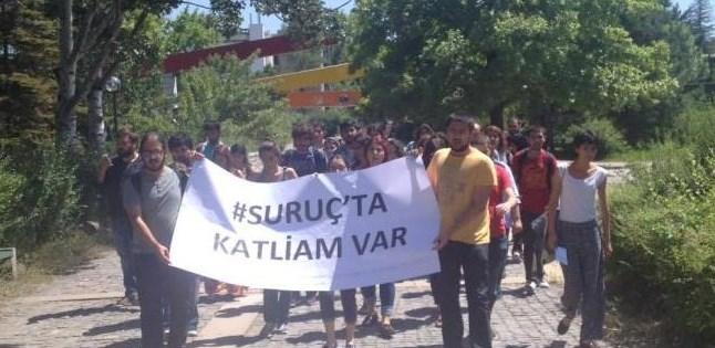 ODTÜ'lü öğrenciler Suruç için eylemde