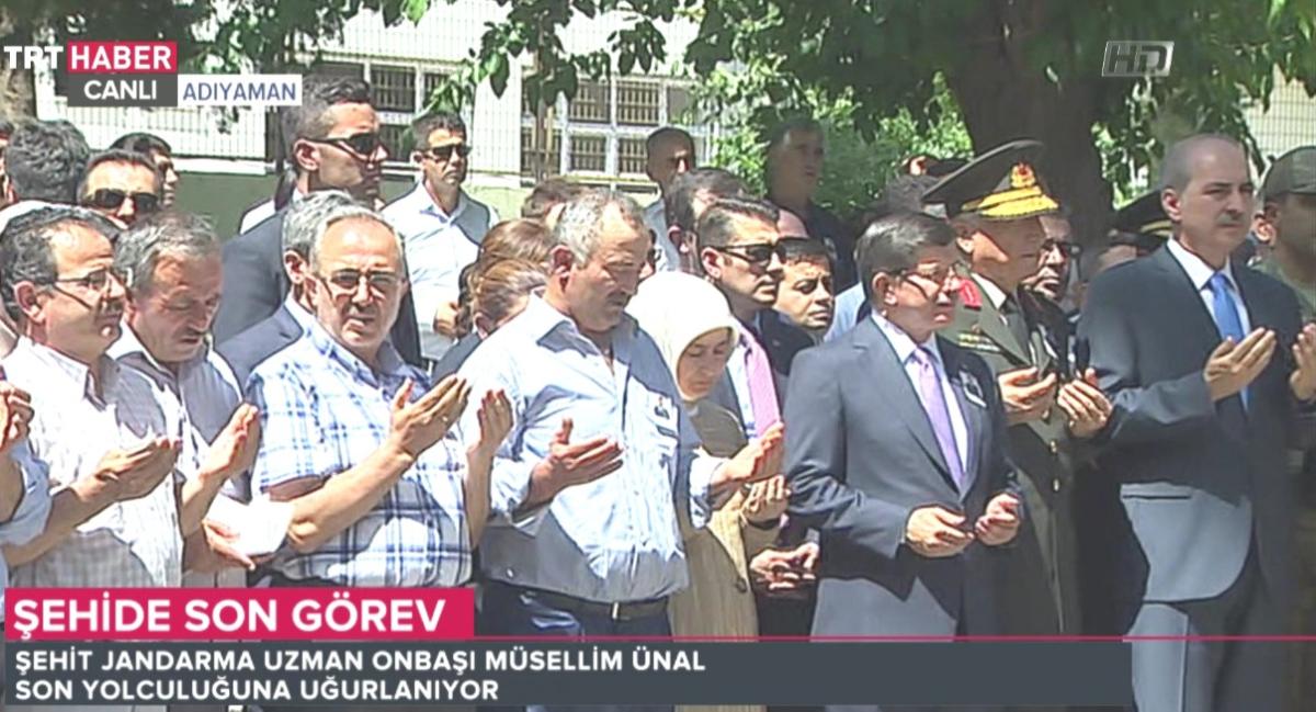 Şehit jandarma onbaşı Müsellim Ünal'a son görev