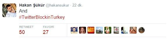 Hakan Şükür'den Twitter yasağına tepki