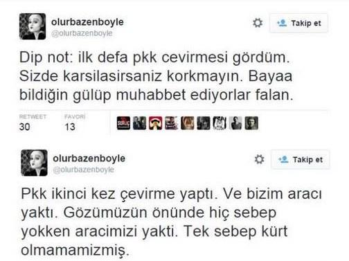 PKK'lılar HDP'ye oy veren avukatın aracını yaktı