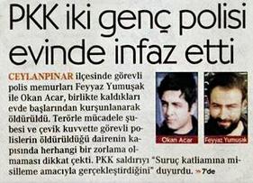 Cumhuriyet gazetesi polise şehit diyemedi