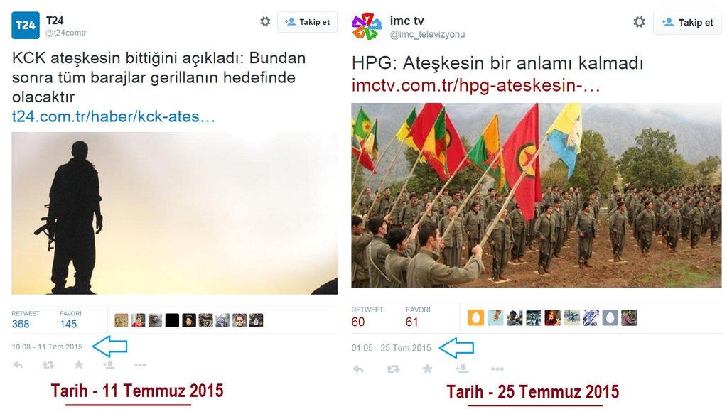 PKK ateşkesi operasyonlardan önce bitirmişti