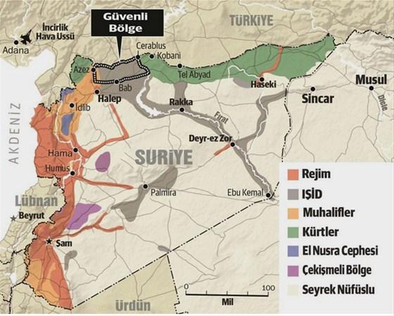 Sınırda güvenli bölge oluşturuluyor