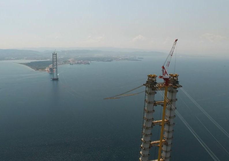 İzmit Körfez Geçiş Köprüsü'nde son durum