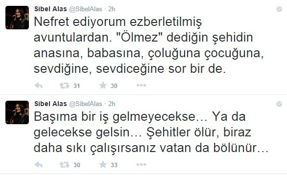 Sibel Alaş: Şehitler ölür vatan bölünür