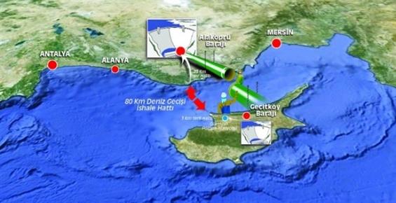 Anamur'dan KKTC'ye su projesinde sona gelindi