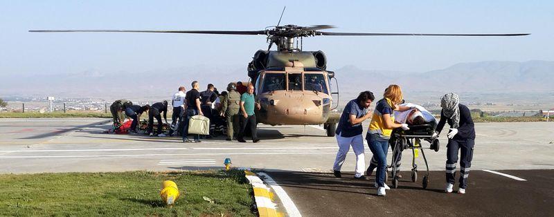 PKK'lılar helikopterdeki sağlık ekibini taradı