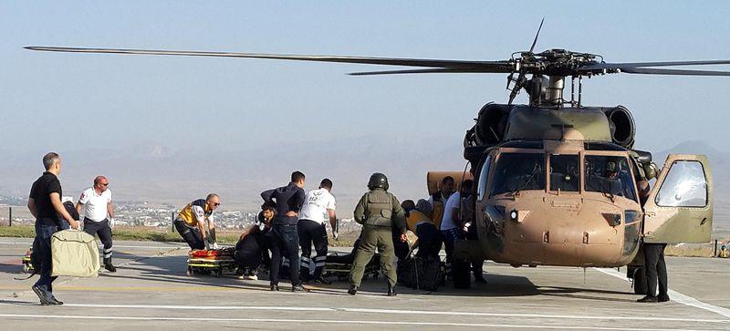 PKK'lılar helikopterdeki sağlık ekibini taradı