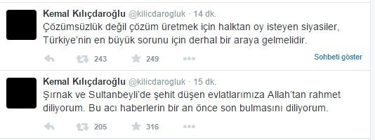 Kılıçdaroğlu'ndan terör tepkisi