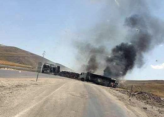 Ağrı'da yol kesen teröristler öldürüldü