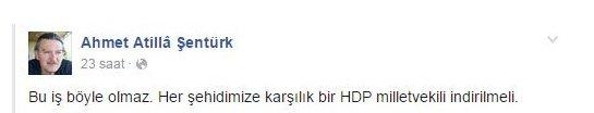 Ahmet Atilla Şentürk HDP paylaşımı yüzünden kovuldu