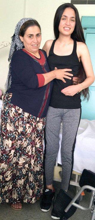 Mutlu Kaya yürümeye başladı