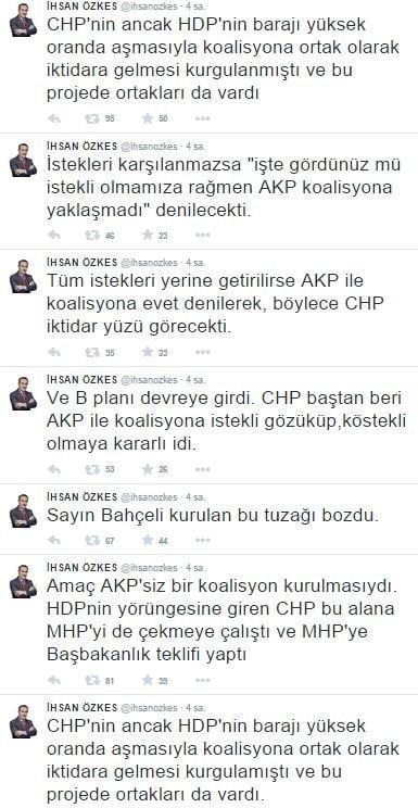 Özkes: CHP ve HDP'nin AKP'ye tuzağını Bahçeli bozdu