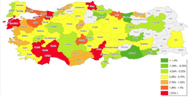 Konut fiyatları Çanakkale'de arttı Giresun'da düştü
