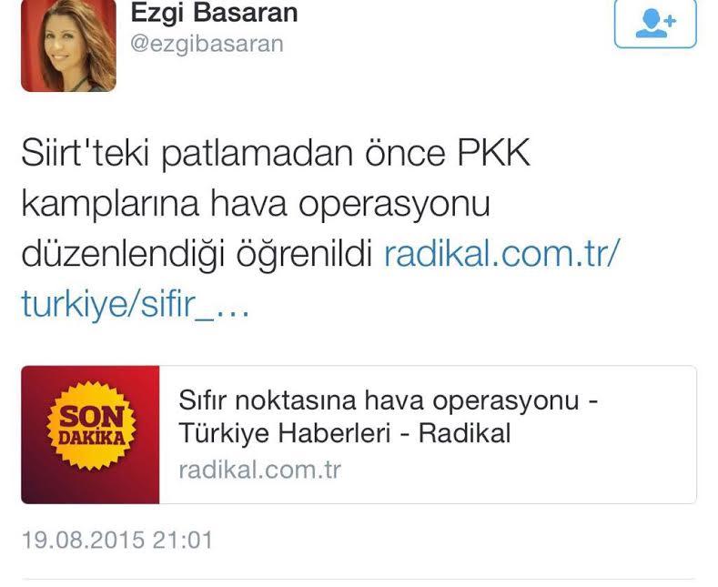 Hürriyet haberciliği: PKK misilleme yaptı