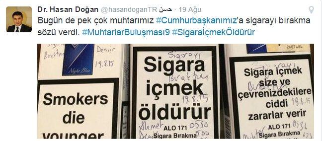 Erdoğan muhtarların sigaralarını topladı