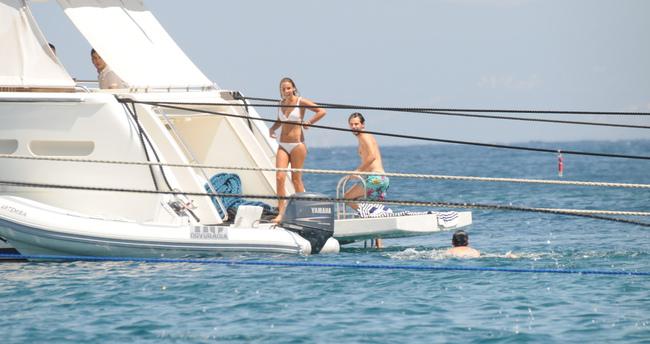 Hakan Sabancı ile Aslışah Alkoçlar tatilde