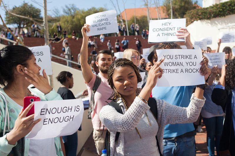 Güney Afrika'da tecavüz karşıtı gösteri