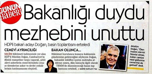 Cumhuriyet HDP'li vekile Alevi olduğunu hatırlattı