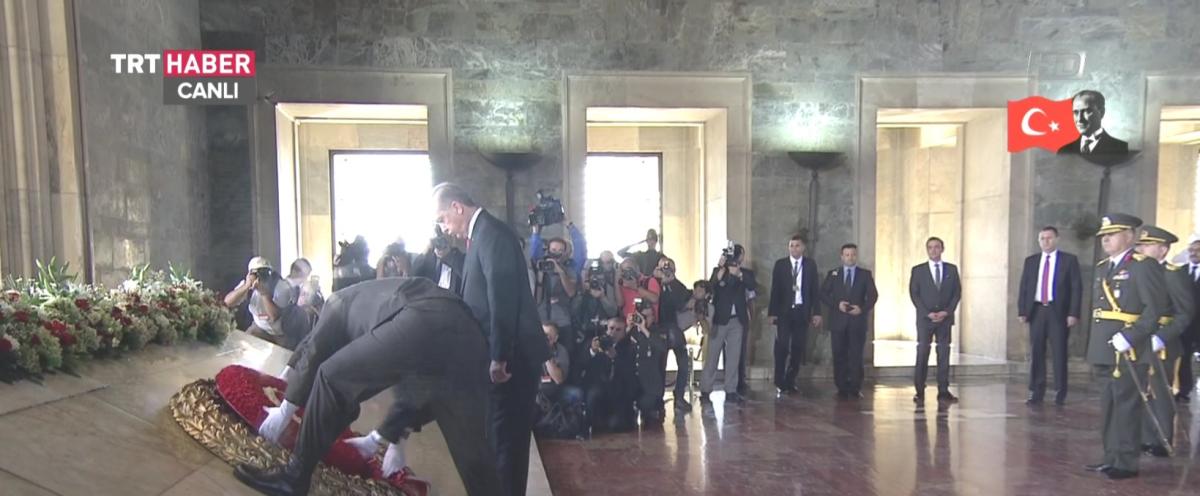 Liderler 30 Ağustos için Anıtkabir'deydi