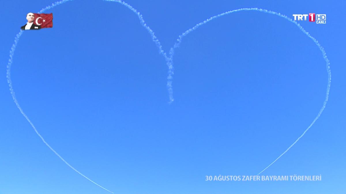 Türk Yıldızlarının gösteri uçuşu nefes kesti