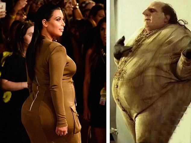 Kardashian'ın fiziği Penguen'e benzetildi